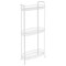 mDesign Vertical Standing Bathroom Shelving Unit Tower with 3 Baskets